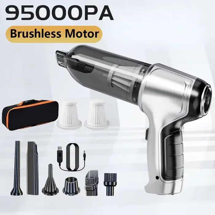 Aspirateur de voiture sans fil 95000PA, Machine de nettoyage puissante, Robot automobile, accessoires de voiture, appareil ménager, forte aspiration en cadeau