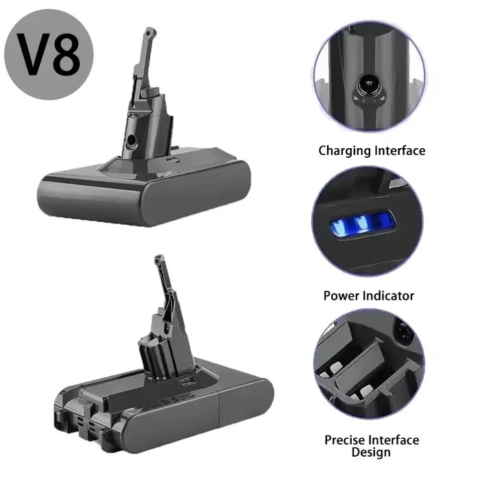 100% nouvelle batterie rechargeable pour aspirateur Dyson V6 V7 V8 série SV07 DC62 DC58 DC31 absolu moelleux Animal Pro Bateria