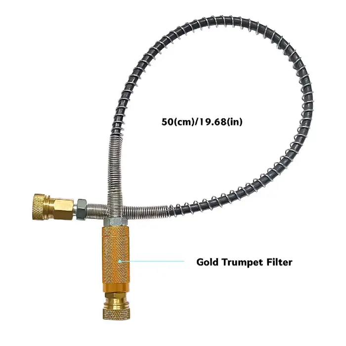 Tuyau haute pression 4500PSI 300bar Tuyau d'échappement de compresseur avec filtre Attache rapide de