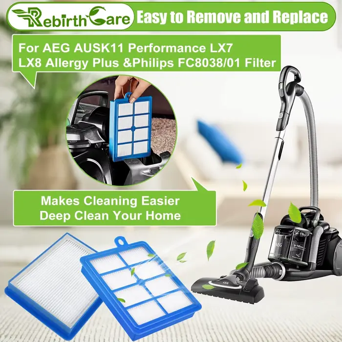 Filtre LX7 pour aspirateur AEG LX8 LX9 VX6 VX9 AEF12