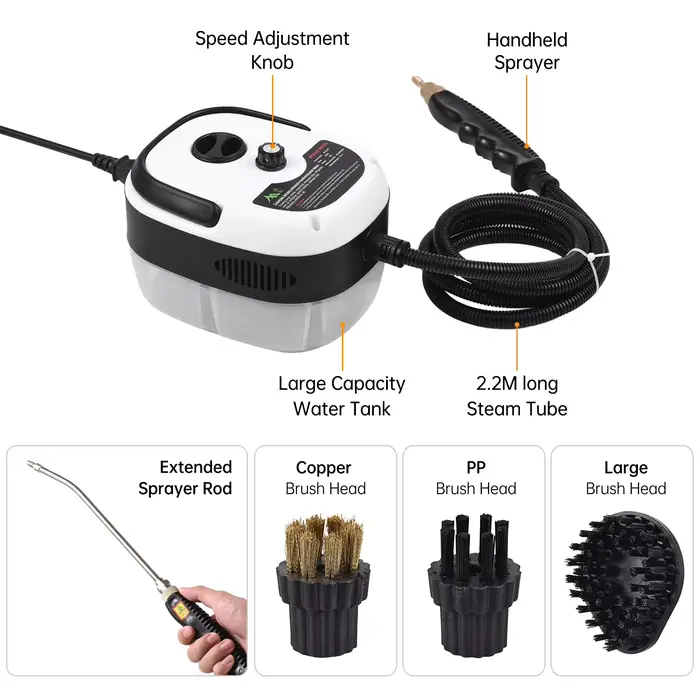 Nettoyeur vapeur haute pression portable 3500W à haute température