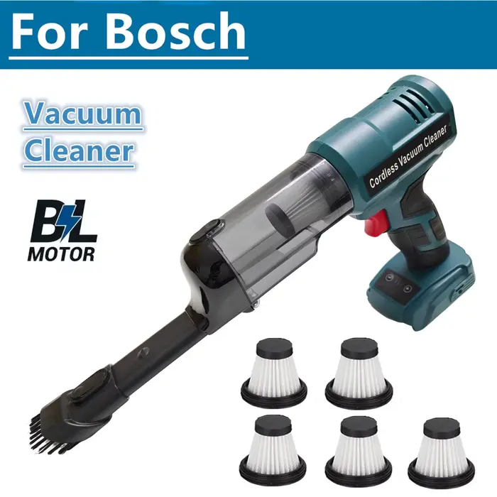 Aspirateur électrique sans fil Bosch 18V, moteur puissant 240W, aspirateur portatif pour sols, tapis