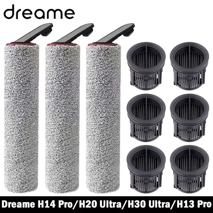 Dreame H14 Dual/H14 Pro/H14/H20 Pro Plus/H20 Ultra/H30 Ultra rouleau d'aspirateur filtre Hepa accessoires