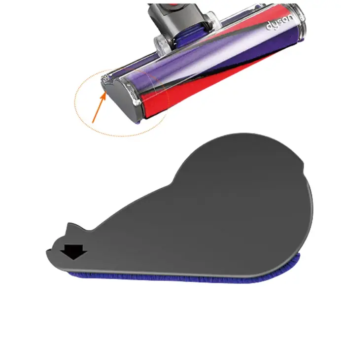 Pièces de couverture latérale de tête d'aspiration en velours doux pour aspirateur Dyson, remplacement de tête de brosse de sol Hurized, V6, V7, V8, V10, V11, V15