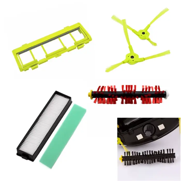 Robot aspirateur filtre HEPA brosses latérales couvercle de brosse centrale tissu de vadrouille pour LG Hom Bot VR6270LVM VR65710 VR6260LVM série