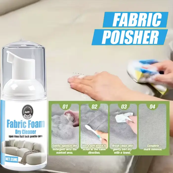 Nettoyant pour tissus en mousse