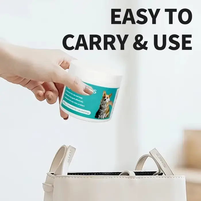 Produits de nettoyage pour animaux de compagnie lingettes pour les yeux pour éliminer les marques de déchirure