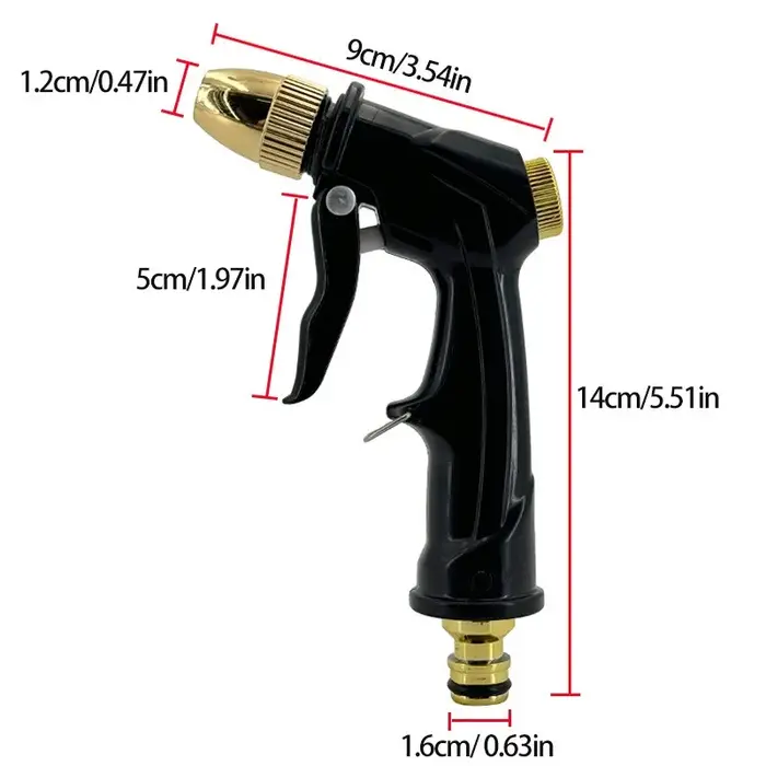 Pistolet à eau haute pression en plastique pour nettoyeur