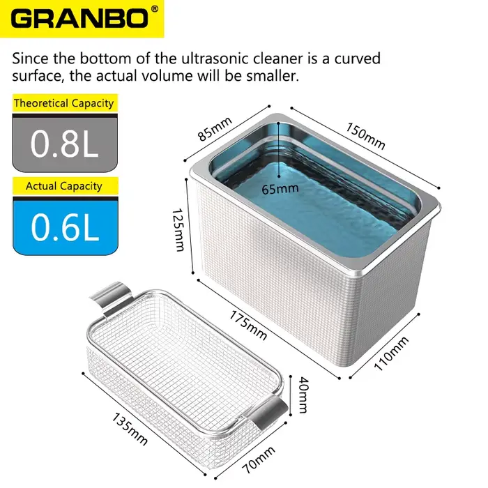 Nettoyeur ultrasonique numérique 60W