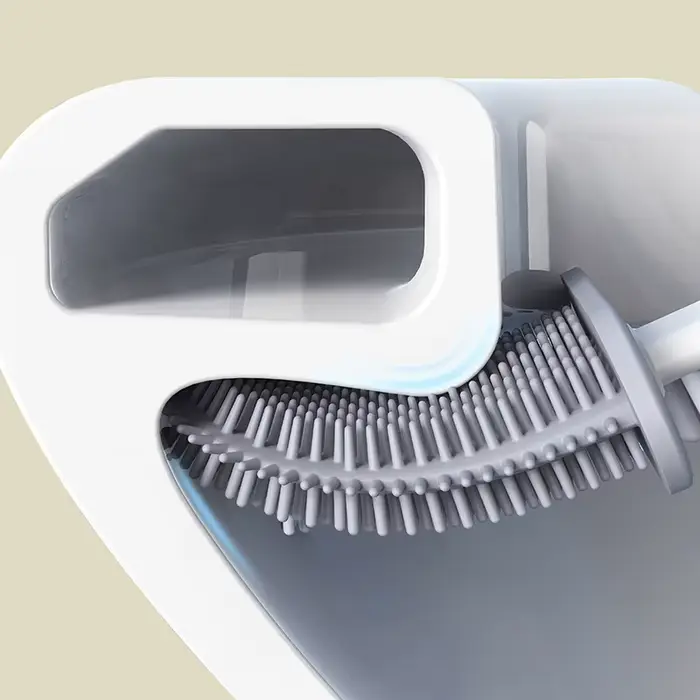 Brosse de toilette souple à poils flexibles