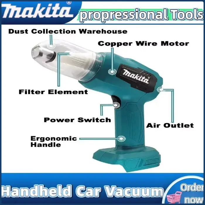 Aspirateur de voiture miniature Makita 18v
