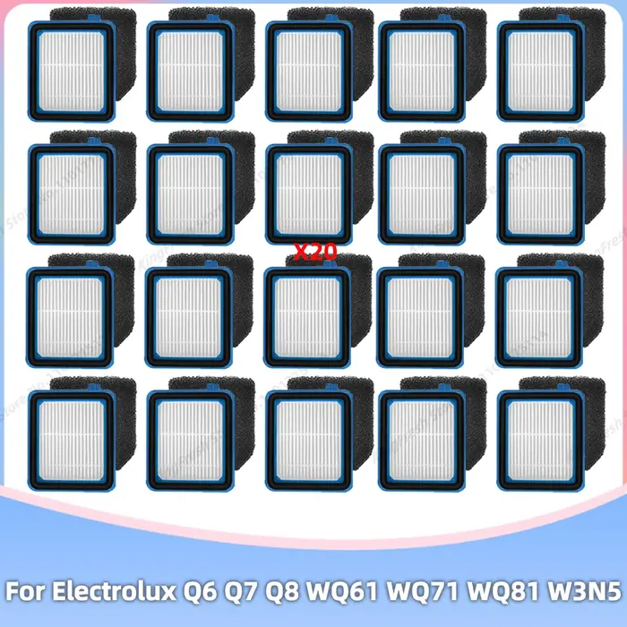 Compatible avec Electrolux Q6 Q7 Q8 WQ61 WQ71 WQ81 W3N5 Pièces de rechange et accessoires pour filtre à poussière fine