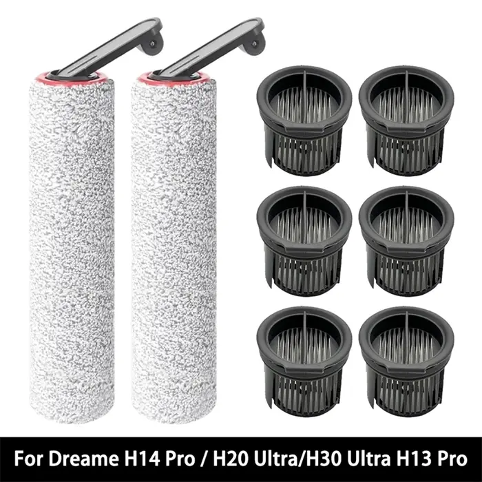 Rouleau d'aspirateur pour Dreame H14 Dual / H14 Pro / H14 / H20 Pro Plus / H20 Ultra / H30 Ultra, accessoires de filtre Hepa