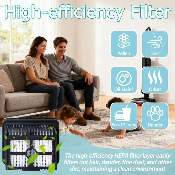 Pièces de rechange uniquement pour l'aspirateur vapeur DREAME H15 Pro (non compatible avec le H15 Pro) : brosses rotatives, filtres HEPA et brosse de nettoyage
