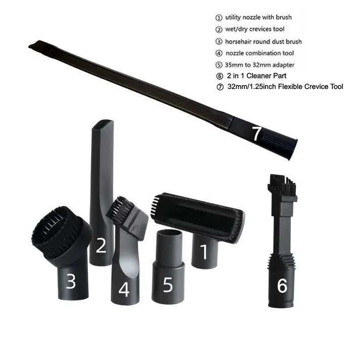 Kit de brosses à poussière pour aspirateur, 7 pièces, accessoires pour aspirateur Karcher MV2 A2004 