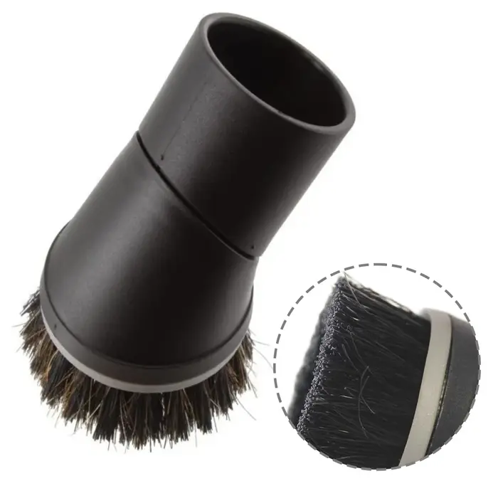 Brosse à poussière ronde noire