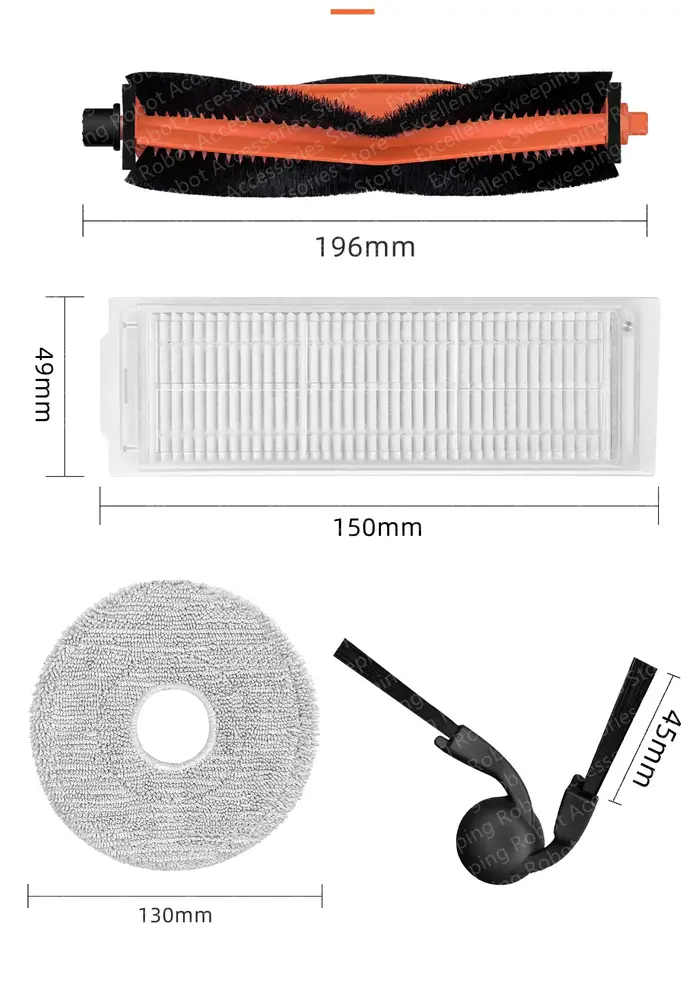 Accessoires pour aspirateur robot Xiaomi S40 PRO/OV71GL : brosse principale