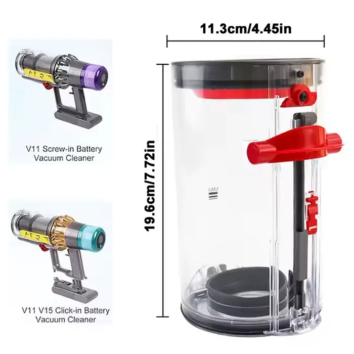 Grand bac à poussière pour aspirateur Dyson V11 V15 SV14 SV15 SV22