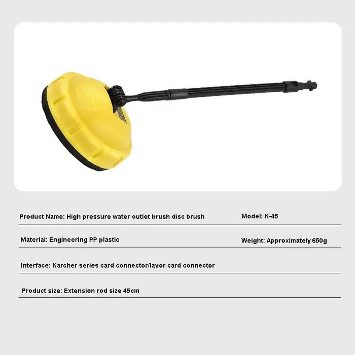 Accessoire de nettoyage de surface pour nettoyeur haute pression