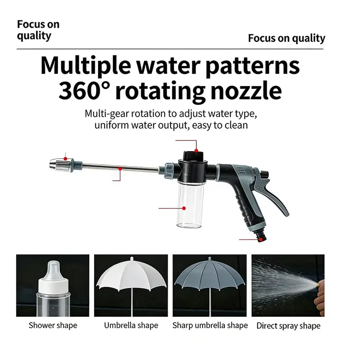 360 ° Pistolet à eau haute pression à buse rotative
