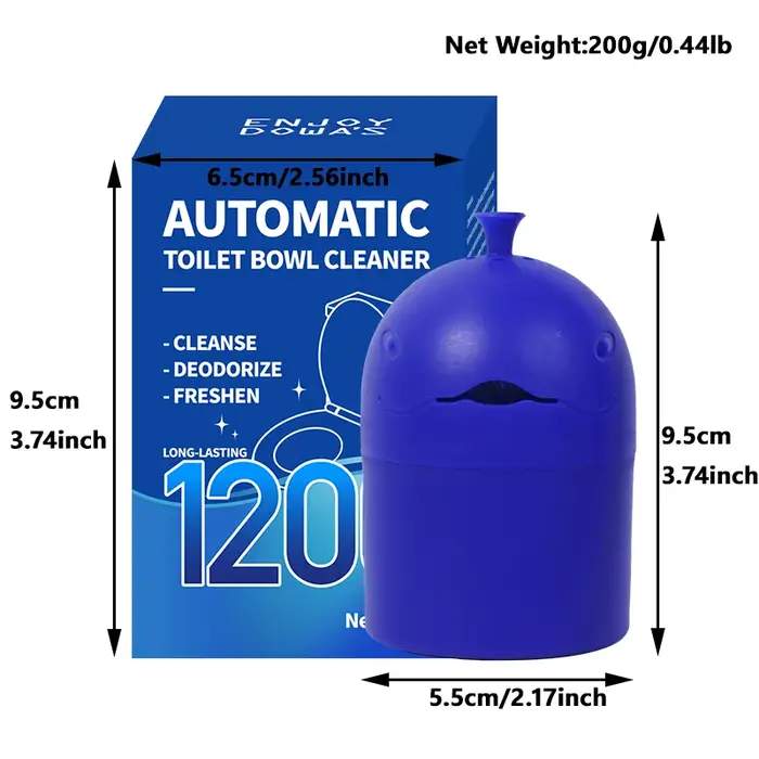 Nettoyant pour toilettes automatique avec design portable