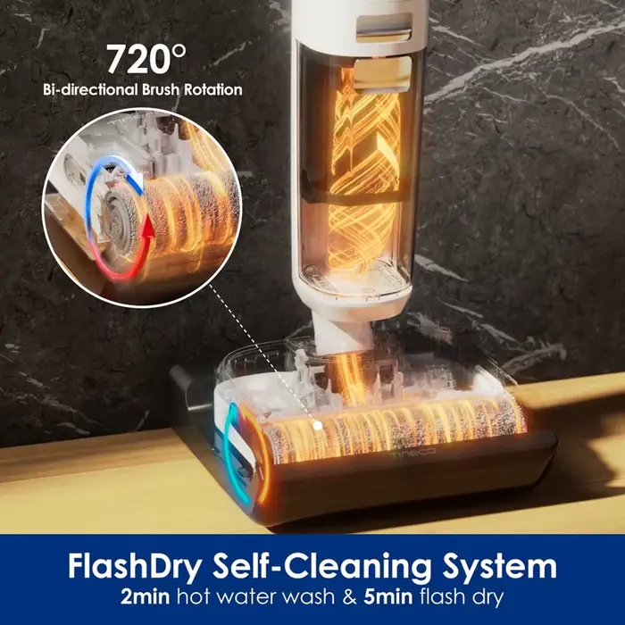 Brosse pour Tineco Floor One S6 Switch/S6 Stretch/S7 extensible sans fil humide sec aspirateur rouleau