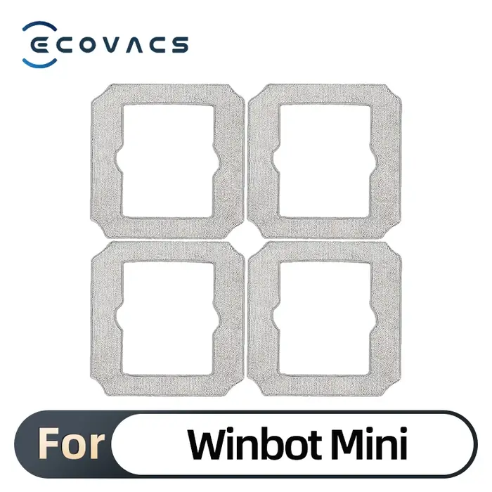 Chiffon de nettoyage pour robot aspirateur de fenêtres ECOVACS Winbot Mini, lavable et réutilisable,