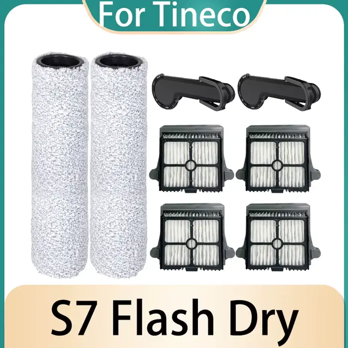 Rouleau pour Aspirateur à Sec Tineco Floor One S7 Flashdry, Accessoire de Remplacement, Brosse, Filt