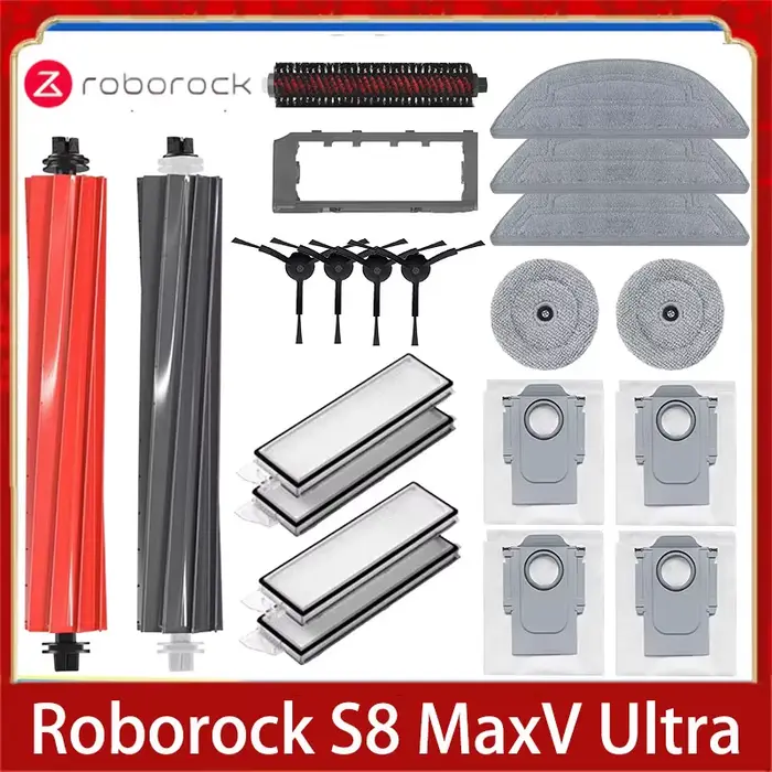 Roborock S8 MaxV Ultra accessoires Robot aspirateur brosse latérale principale filtre Hepa vadrouill