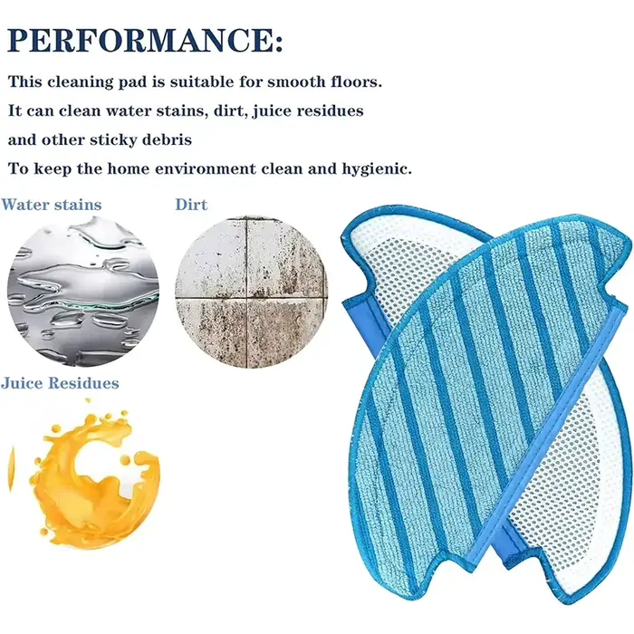 Chiffons de vadrouille lavables en superfibre pour aspirateur Ecovacs Deebot Ozmo T8 AIVI T8 Max N8 Pro Plus/ N8 Pro T9