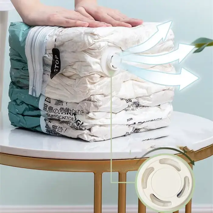 Sacs de rangement sous vide sans pompe