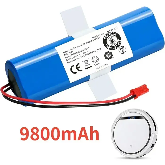 Batterie rechargeable 14.4V 6.8Ah/12.8Ah pour aspirateur Robot ilife V5 V5s V50 V8s V3s Pro X750