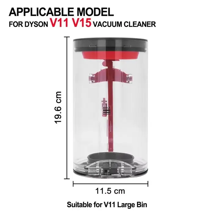 Grand bac à poussière pour aspirateur Dyson V11 V15 SV14 SV15 SV22