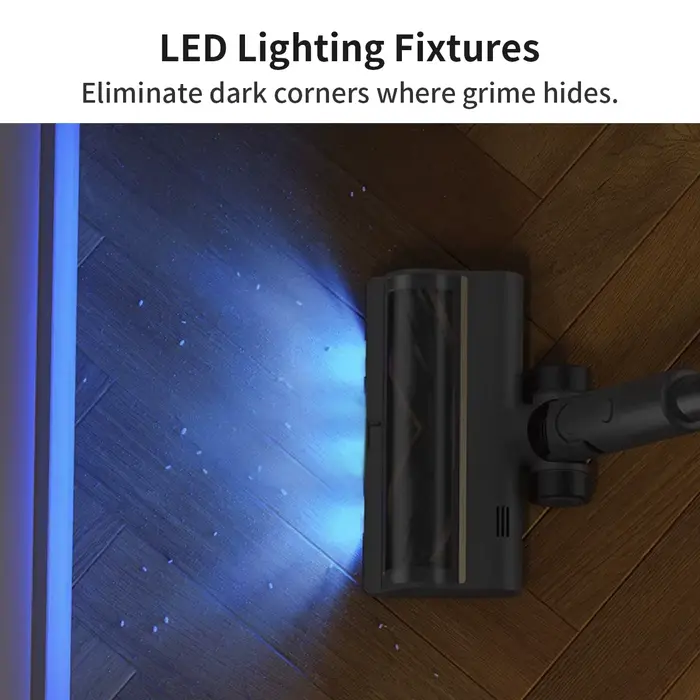 Tête de brosse électrique pour aspirateur Dreame R10 R20 R30 Z10 Z20 Z30 V20 V20 Pro V12 T20 T20pro T30 avec lumières LED pour la détection de poussière