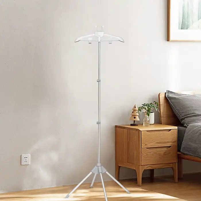 Porte-vêtements vertical réglable et rotatif à vapeur pour repassage