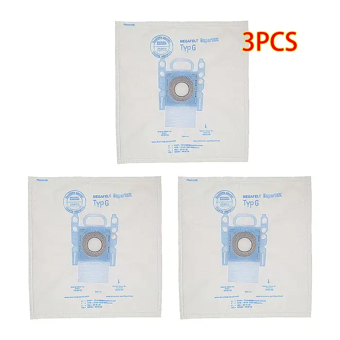 Sac à poussière pour aspirateur Bosch et Siemens BSG7 BSG6 BSGL3126GB GL30 Microfibre Type G GXXL GXL MegaAir SuperTex BBZ41FGXXL