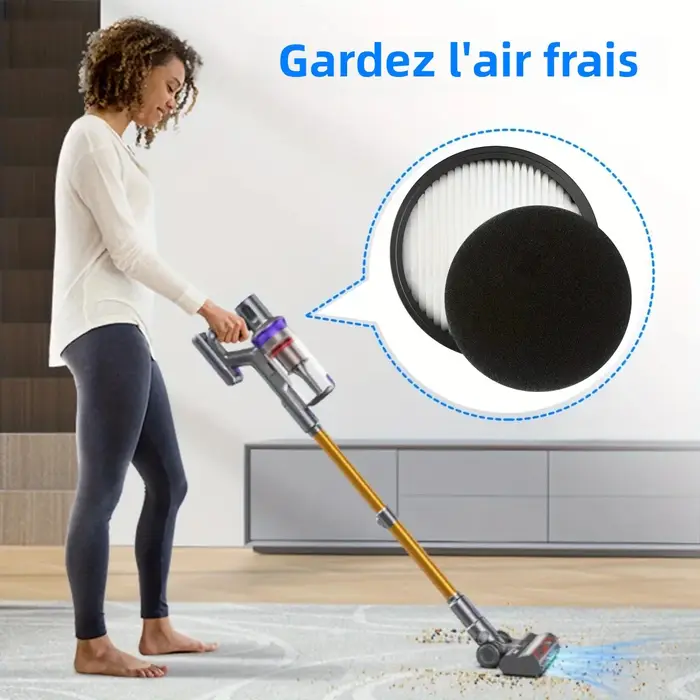 Filtre Hepa HOMETIMES uniquement pour aspirateur à batterie Laresar Elite 3