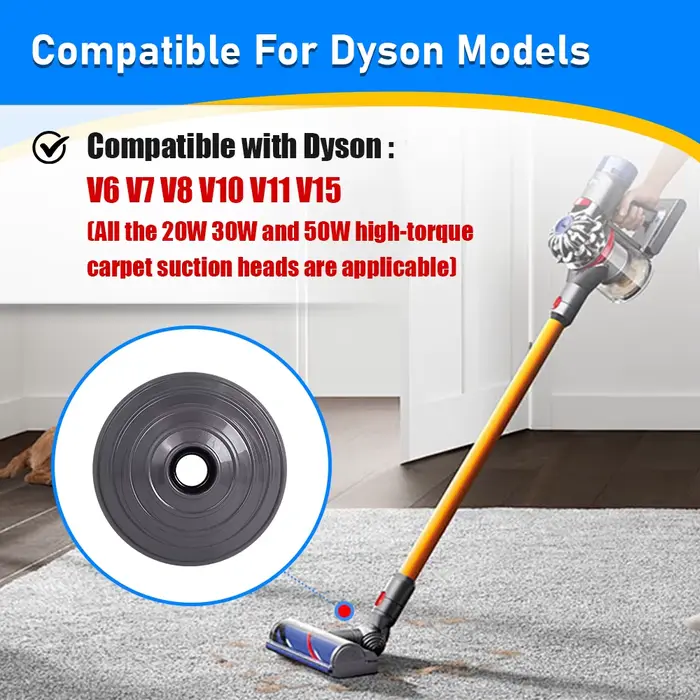 Roue en V pour aspirateur sans fil Dyson V6 V7 V8 V10 V11 V15