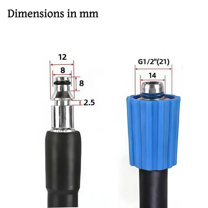 Tuyau de nettoyage à haute pression de 10 m/32 pieds