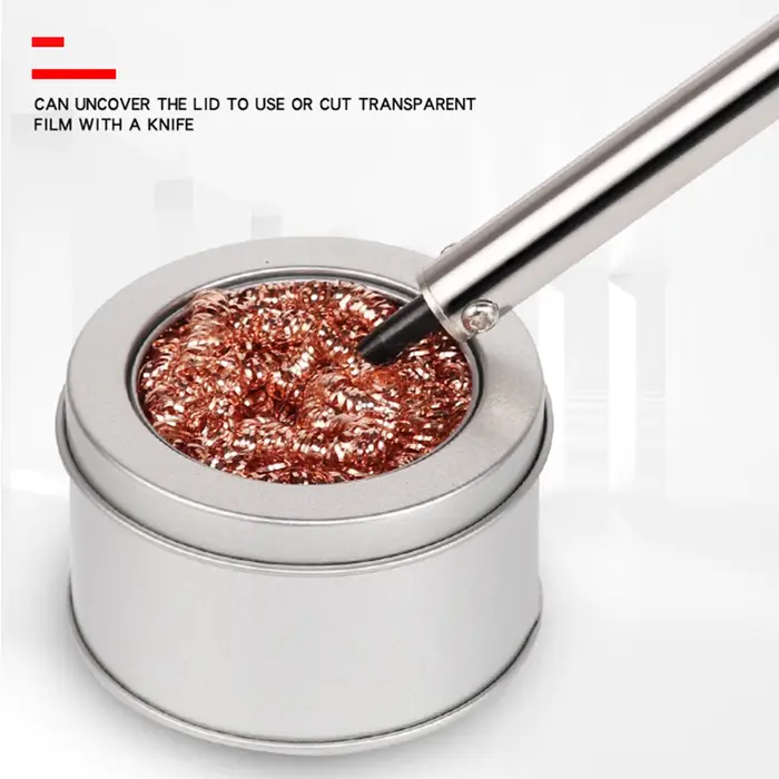 Balle de nettoyage en fil de laiton pour pointes de soudure en acier inoxydable