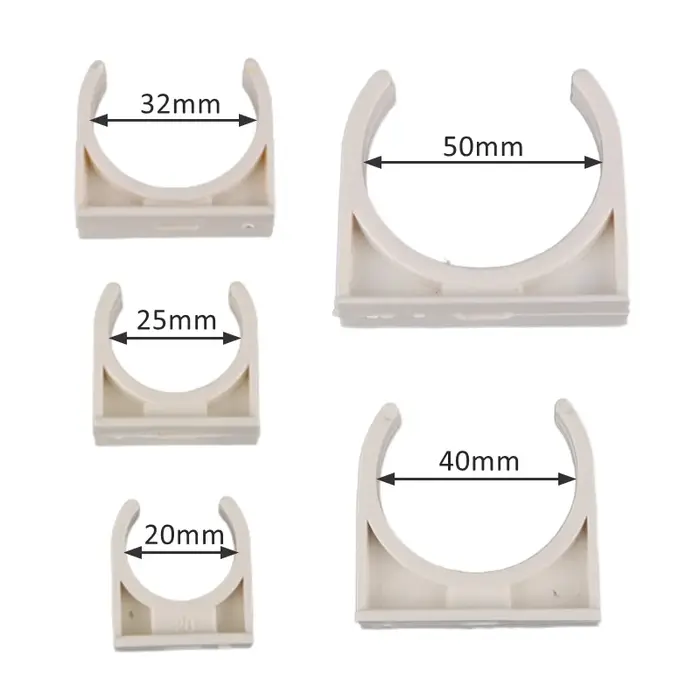 10 pièces PVC16 20 25 32 40 50mm collier de serrage de tuyau d'eau Support