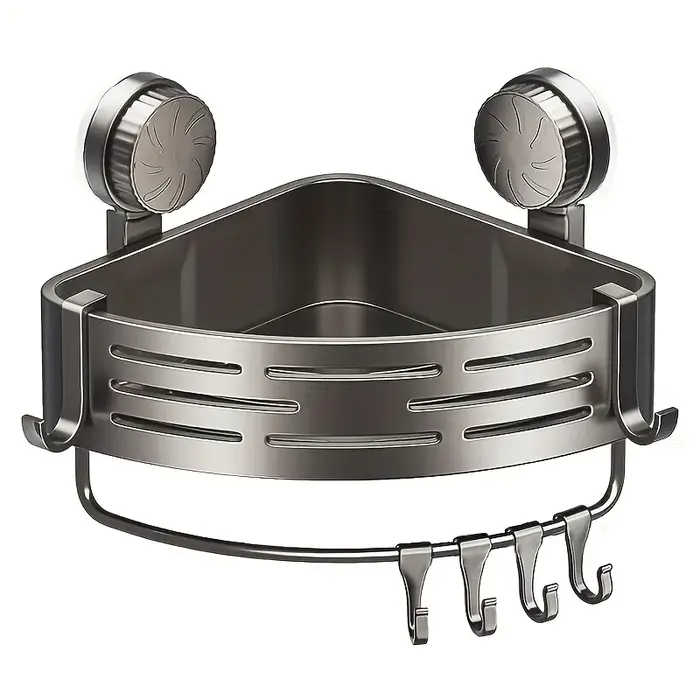 Support de salle de bain à ventouse peu encombrant