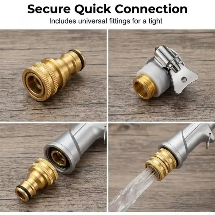 Pulvérisateur de nettoyage haute pression en acier inoxydable robuste pour lavage de voiture terrasse jardin et entretien extérieur durable