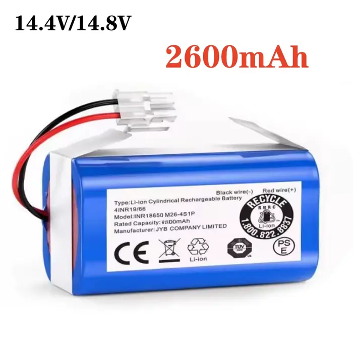 Batterie au Lithium 14.4V 2600mAh 3000mAh 3500mAh pour aspirateur Robot ILIFE A4 A4s V7 A6 V7s Plus,