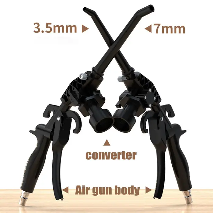 Pistolet de nettoyage et souffleur d'air 2-en-1 pour compresseur