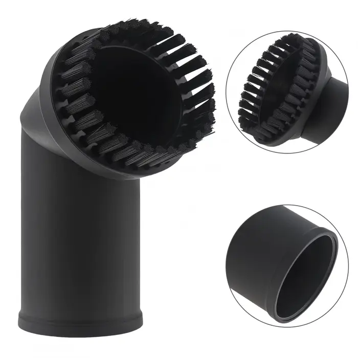 Brosse d'aspirateur rotative en crin de cheval souple de 32mm de diamètre intérieur, brosses à pouss
