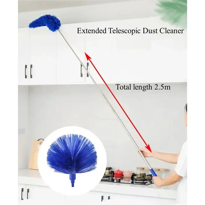 BSEVB - Plumeau télescopique lavable 250 cm en microfibre pour éliminer les toiles d'araignées
