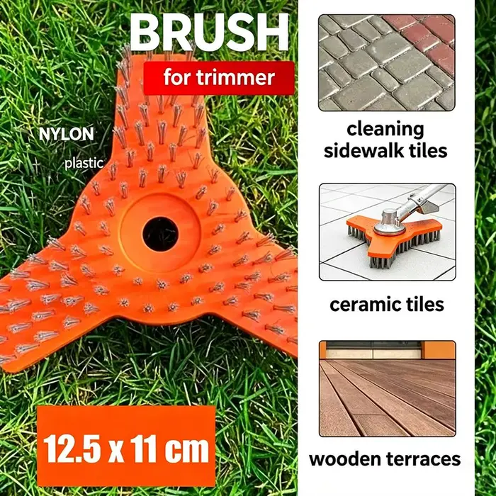 Brosse de nettoyage professionnelle pour tondeuse à gazon