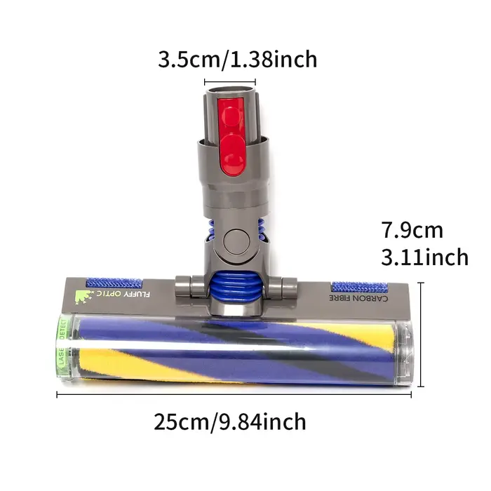 Tête de nettoyage LED douce et moelleuse pour aspirateur Dyson V7 V8 V10 Cyclone V11 Animal V15 Detect