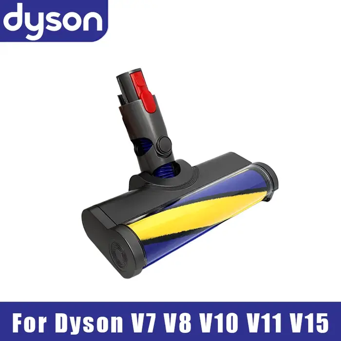 Pour V7 V8 V10 V11 V15 Brosse à rouleaux souple avec lumière LED verte pour parquet